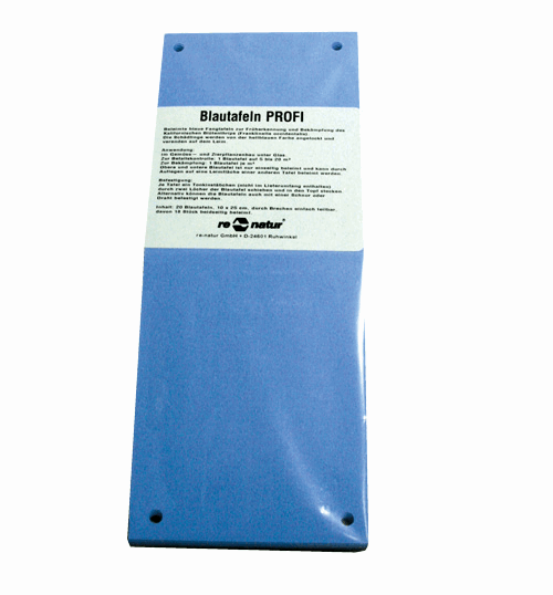  - Blautafeln PROFI, 10x25cm, 8-fach teilbar, beidseitig beleimt, 20 St./Pckg. (VOC-frei) -  