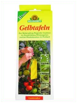  - Gelbtafeln gegen fliegende Schädlinge, 1 Tafel/m², 7,5 x 20 cm, 21 St./Pckg. (VOC-frei) -  