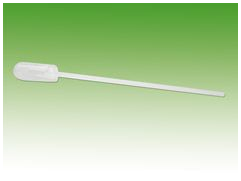  - Pipette, transparent, inkl. Saugbalg, Spitze ø 3,5 mm, 0,25 ml Teilung, 1 ml -  