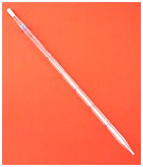  - Pipette, transparent, unsteril, 0,1 ml Teilung, 5 ml -  