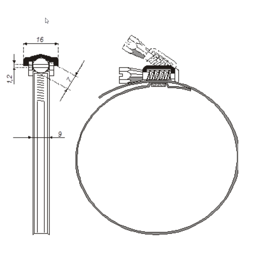  - QIP Universal-Schlauchklemme mit Schnellverschluss, 60-325 mm -  