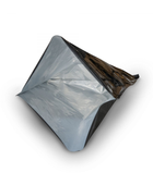  - Qnubu Beutel aus Aluminiumfolie schwarz, verschließbar, 45 x 60 cm, 50 St je Pckg -  