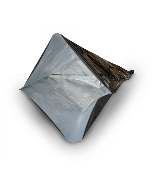  - Qnubu Beutel aus Aluminiumfolie schwarz, verschließbar, 45 x 60 cm, 50 St je Pckg -  