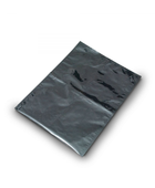  - Qnubu Beutel aus Aluminiumfolie schwarz, verschließbar, 45 x 60 cm, 50 St je Pckg -  