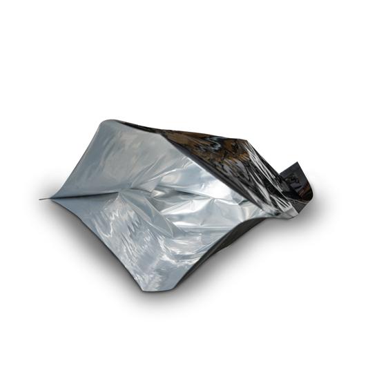  - Qnubu Beutel aus Aluminiumfolie schwarz, verschließbar, 56 x 95 cm, 50 St je Pckg -  