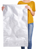  - Qnubu Beutel aus Aluminiumfolie, verschließbar, 56 x 95 cm, 50 St je Pckg -  