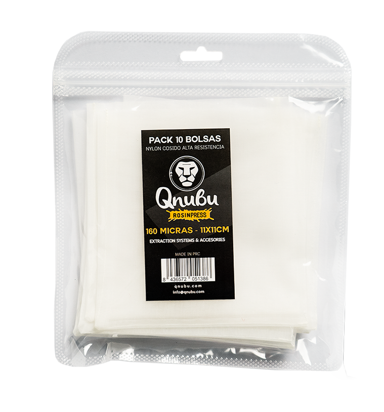  - Qnubu Extraktionsbeutel 160 µm, 11 x 11 cm, 10 St je Pckg -  