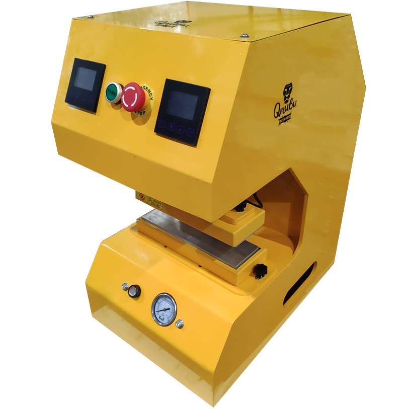  - Qnubu Press Auto Lion 20 Tonnen, automatische Heißdruckpresse, 15 x 20 cm und 7,6 x 25 cm Platten -  
