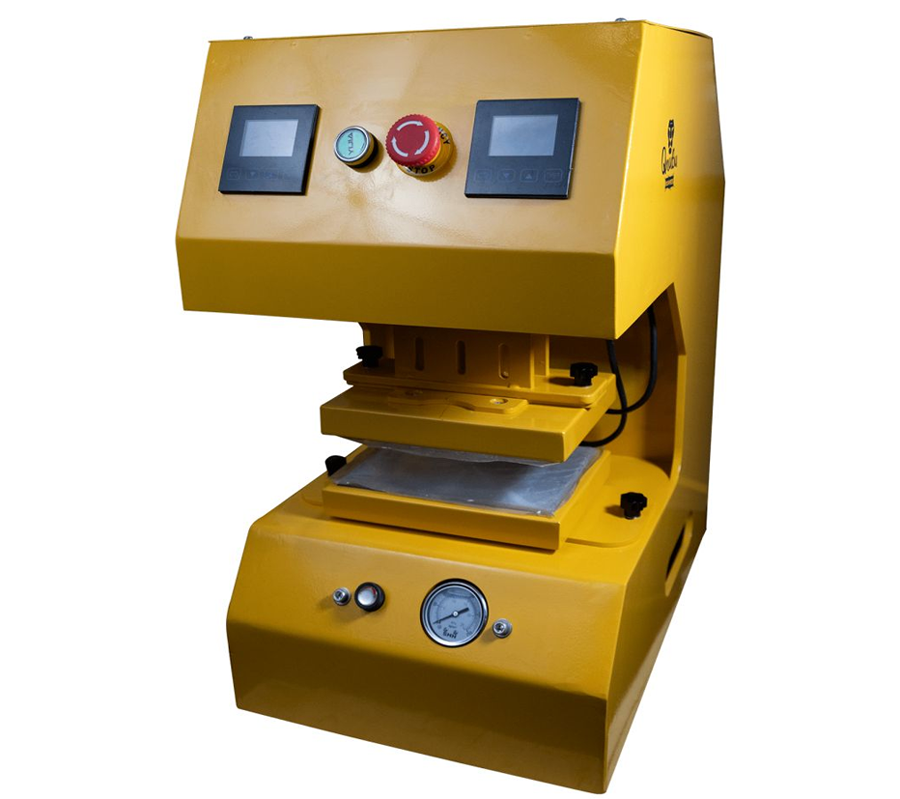  - Qnubu Press Auto Lion 20 Tonnen, automatische Heißdruckpresse, 15 x 20 cm und 7,6 x 25 cm Platten -  