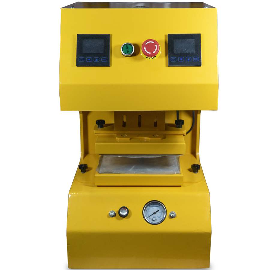  - Qnubu Press Auto Lion 20 Tonnen, automatische Heißdruckpresse, 15 x 20 cm und 7,6 x 25 cm Platten -  
