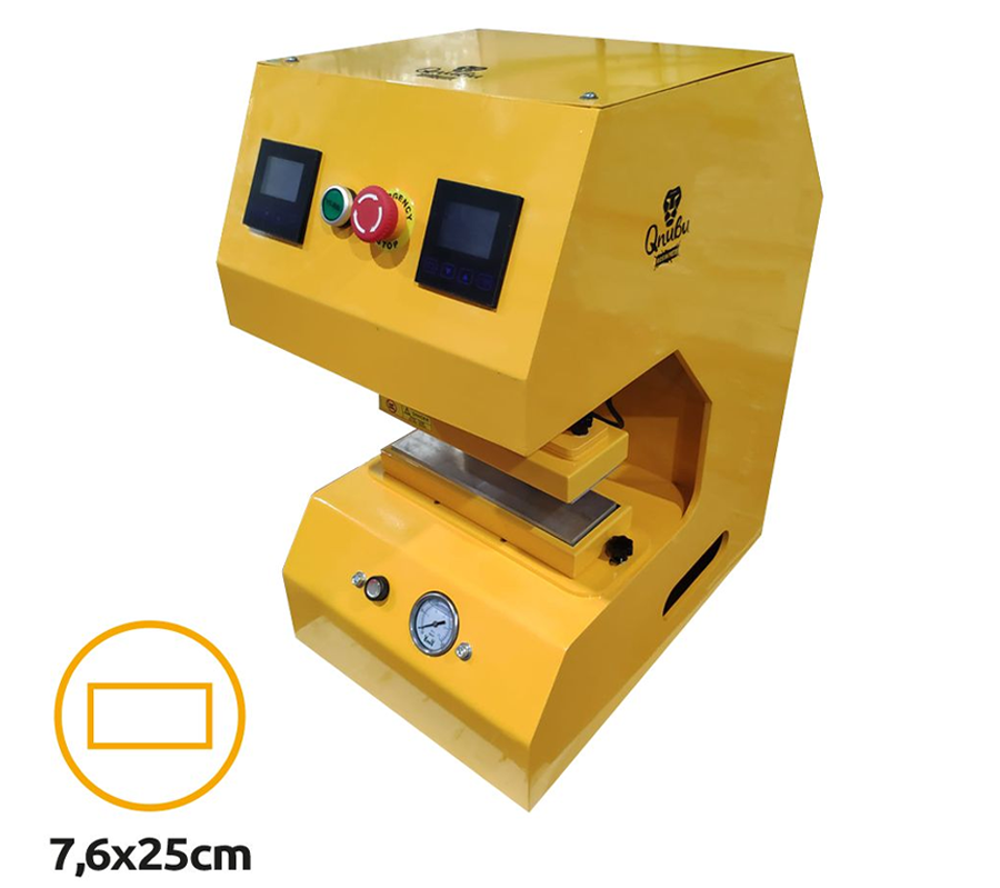  - Qnubu Press Auto Lion 20 Tonnen, automatische Heißdruckpresse, 7,6 x 25 cm Platten -  