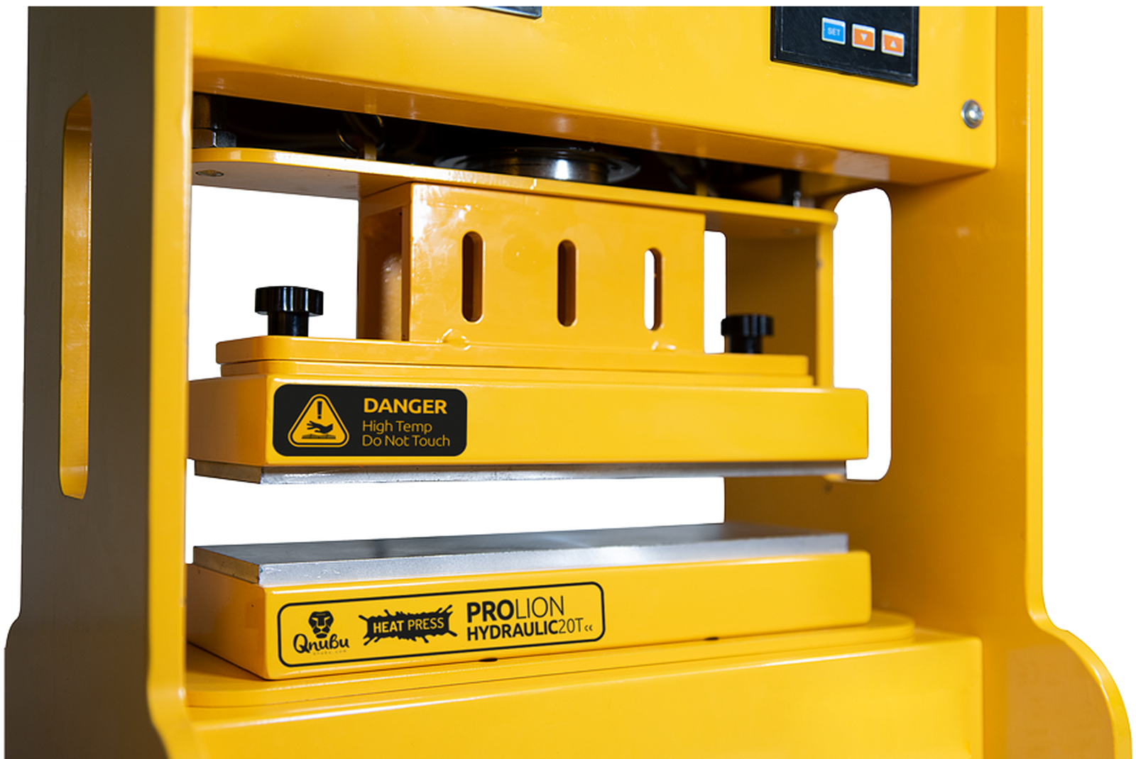  - Qnubu Press Pro Lion Hydraulic 20 Tonnen, Heißdruckpresse, 7,6 x 25 cm und 12 x 12 cm Platten -  