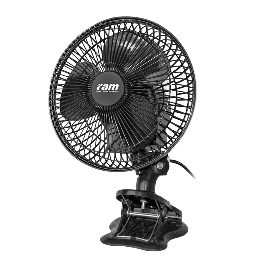  - RAM Clipventilator, 180 mm, 20 W, mit Schwenkfunktion -  