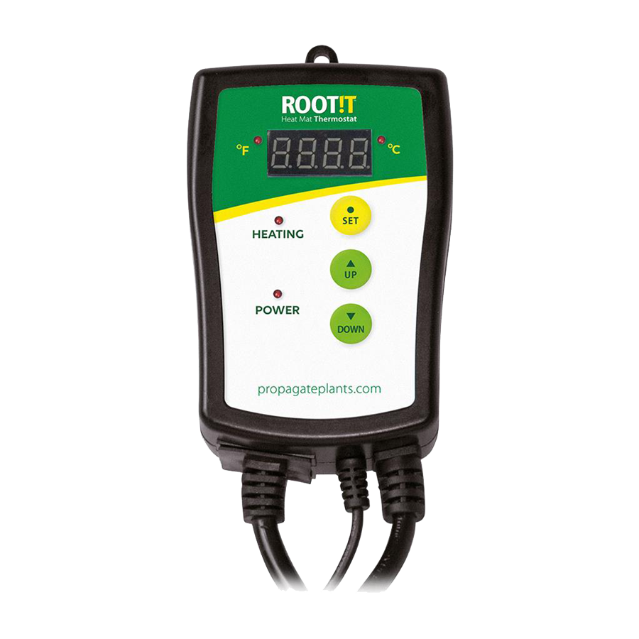  - ROOT!T Thermostat für Heizmatten, max. 1000 W, Schuko-Stecker, digitales Display -  