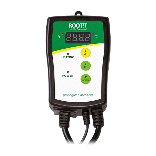  - ROOT!T Thermostat für Heizmatten, max. 1000 W, Schuko-Stecker, digitales Display -  