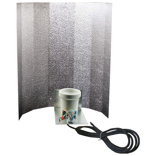  - Reflektorkappe Stucco klein 40 x 50 cm montiert Bügel Fassung 4 m Kabel -  