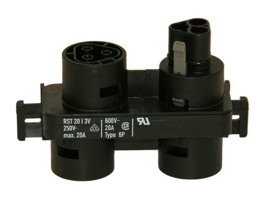 - SANlight Wieland H-Verteilerblock, 3-polig, 3 x female-Anschluss, 1 x male-Anschluss -  