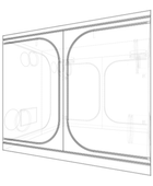  - Secret Jardin Dark Room DR240 - aufgebaut 240x240x200 cm - in 2 Versandkartons -  