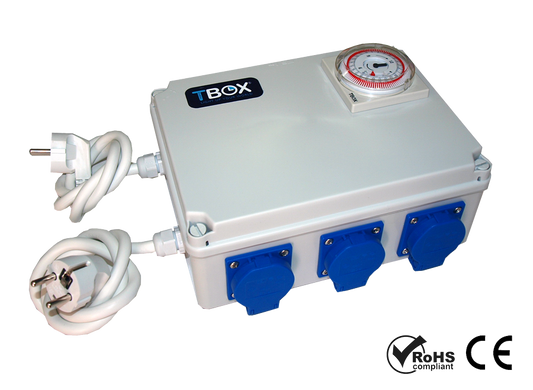  - Tempo Box TBOX 8, Zeitschaltuhr, 230 V, max. Leistung 2520 W pro Anschluss, IP20 -  
