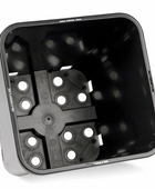  - Topf, viereckig, schwarz, 18 x 18 x 23 cm, 6 L -  