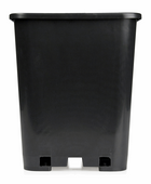  - Topf, viereckig, schwarz, 18 x 18 x 23 cm, 6 L -  