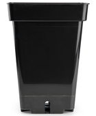  - Topf, viereckig, schwarz, 20 x 20 x 27 cm, 7 L -  