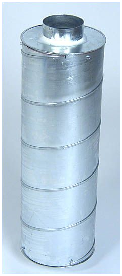  - Ventilution Schalldämpfer für Lüftungsrohre, ø 100 mm, L = 60 cm -  