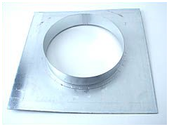  - Ventilution Wandflansch, Metall, für ø 250 mm -  