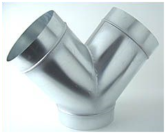  - Ventilution Y-Stück, Metall, für ø 250 mm -  