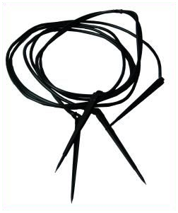  - Wasserspinne, Verteiler, 4x 1 m, Tropfschlauch, 45° gebogen -  
