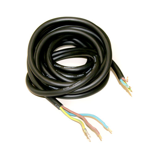  - Zuschnitt vom SAS-Kabel, schwarz, 4 m, 3 x 1,5 mm², mit Aderendhülsen -  