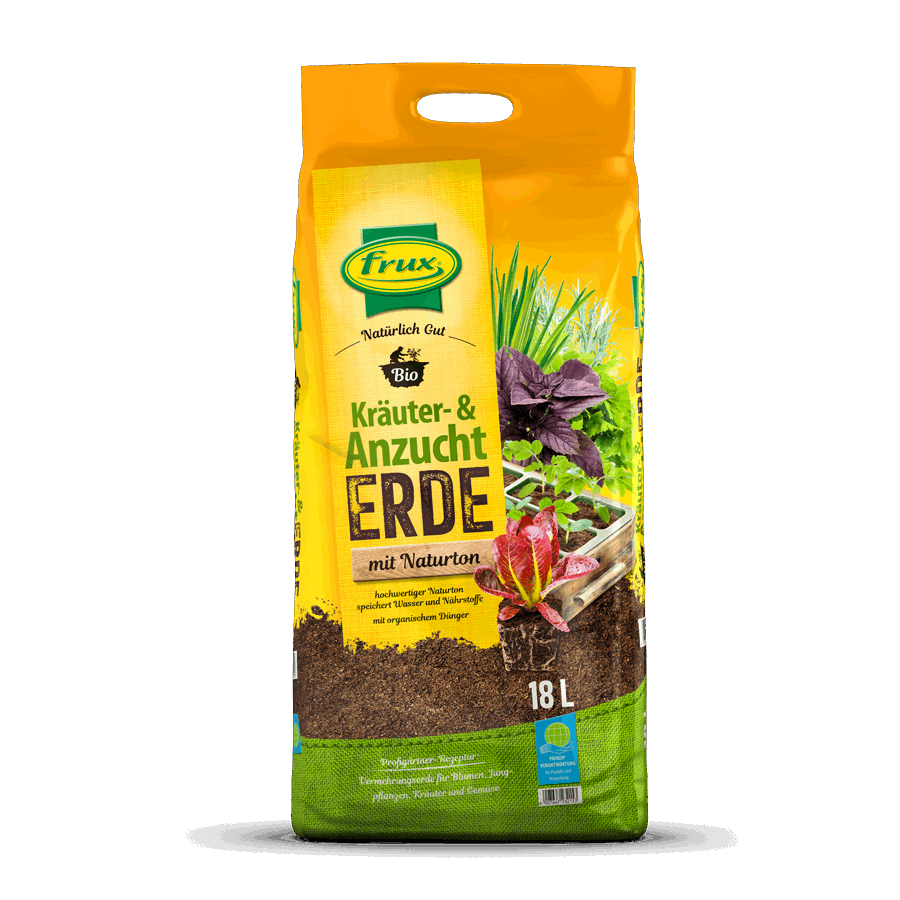  - frux Bio Kräuter-& Aussaaterde, 18 L -  