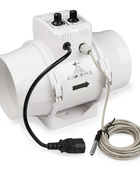  - Ventilution Mixed In-Line, mit Klimaregler, 220/280 m³/h, 125 mm, IEC-Connector -  