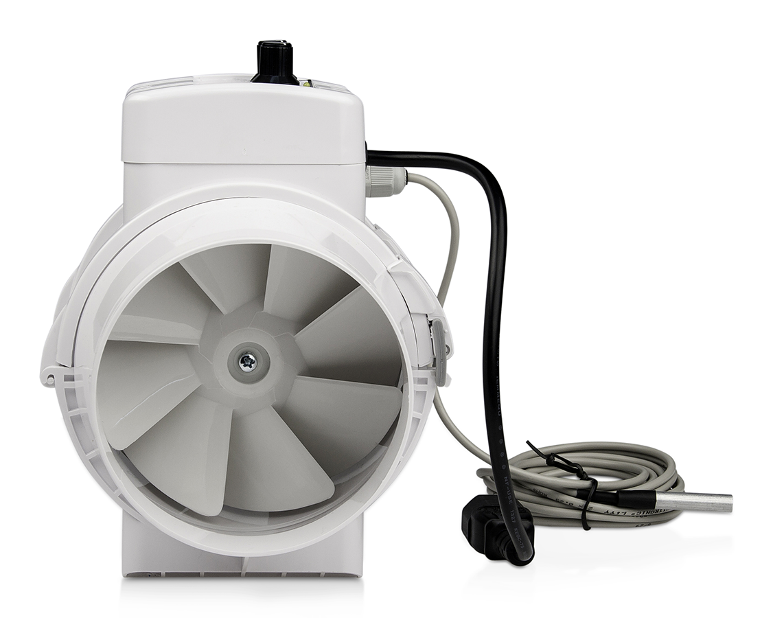  - Ventilution Mixed In-Line, mit Klimaregler, 220/280 m³/h, 125 mm, IEC-Connector -  