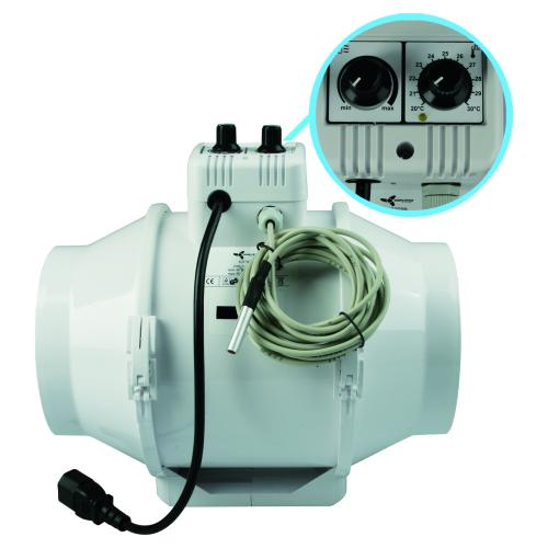  - Ventilution Mixed In-Line, mit Klimaregler, 467/552 m³/h, 150 mm, IEC-Connector -  