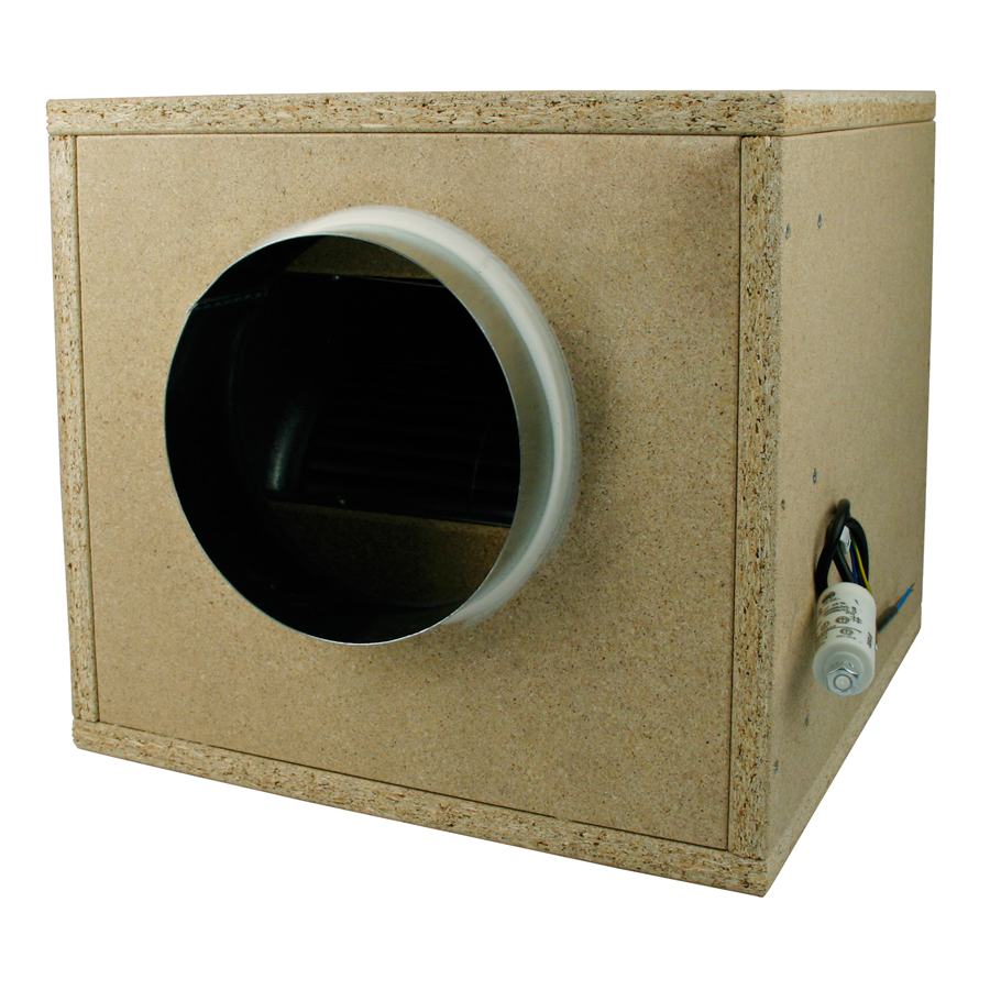  - Ventilution Lüfterkiste mit Schneckenhaus-Ventilator, 1200 m³/h, 2x250 mm Flansch -  