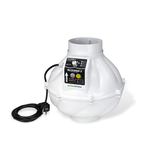  - Whisperblower AC Rohrventilator, 300/420/530 m³/h, 57 W, ø 125 mm Flansch -  