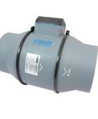  - RAM Mixed-Flow Inline Rohrventilator, 150 mm, 517 m³/h + EU Netzkabel mit IEC-Connector -  