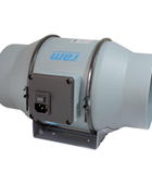  - RAM Mixed-Flow Inline Rohrventilator, 150 mm, 517 m³/h + EU Netzkabel mit IEC-Connector -  