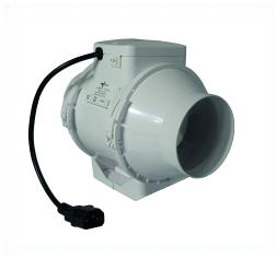  - Ventilution Mixed In-Line, 145/187 m³/h, für 100 mm, inkl. IEC-Connector -  