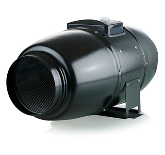  - Ventilution Silent Line, Metall-Rohrventilator, 1400 m³/h, für 250 mm Rohr, schwarz -  