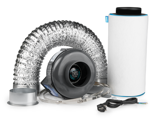  - Lüftungsset 250, inkl. PK Rohrventilator 125AL, 230/360 m³/h und Zubehör -  