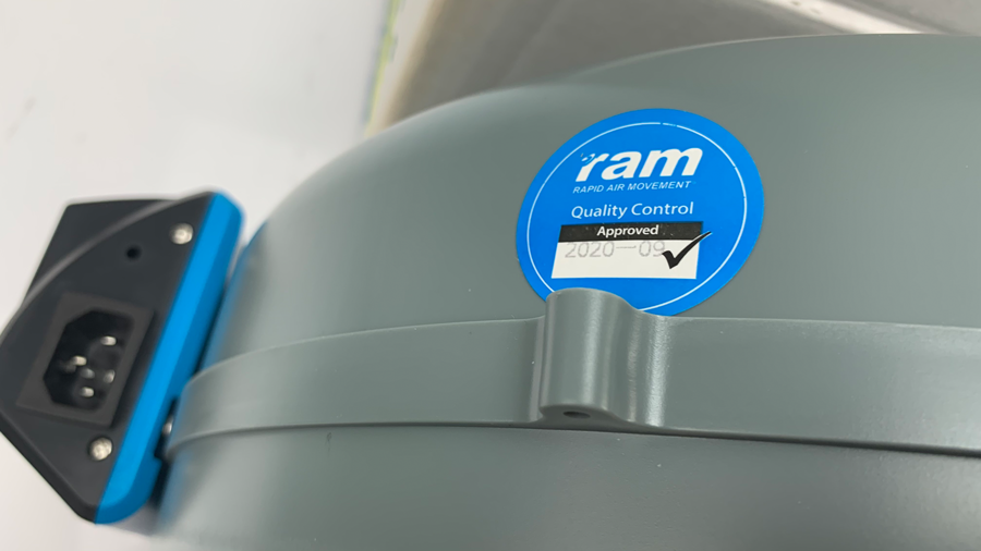  - RAM Inline Rohrventilator, 125 mm, 378 m³/hr -  