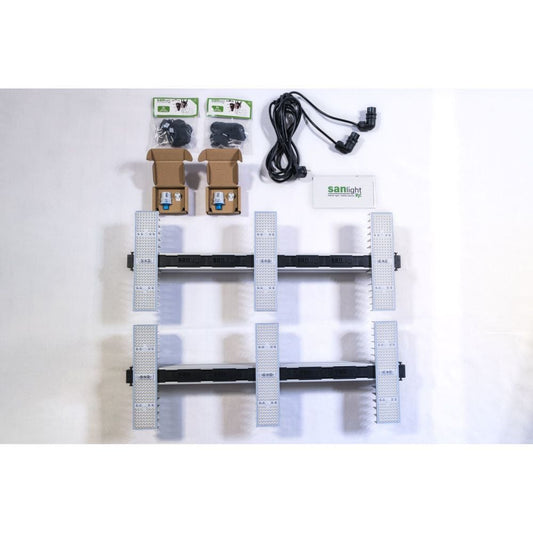 - SANlight EVO LED Set 100 1.5 | Lampenaufhängung | Dimmer und Kabel | 400 Watt | 545 µmol/s -  