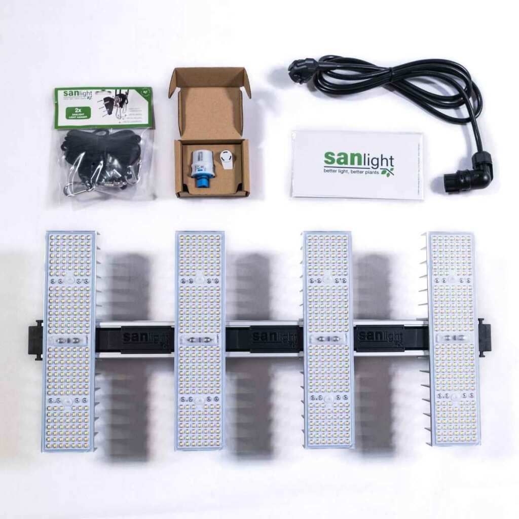  - SANlight EVO LED Set 80 1.5 | Lampenaufhängung | Dimmer und Kabel | 265 Watt | 725 µmol/s -  